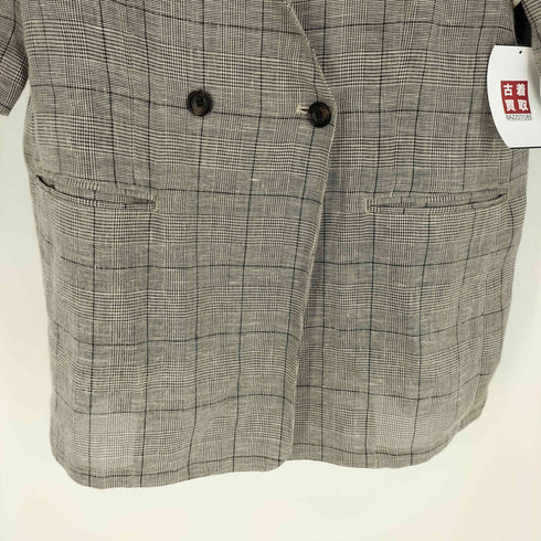 ジャーナルスタンダード JOURNAL STANDARD 22SS PE麻チェックハーフスリーブジャケット レディース