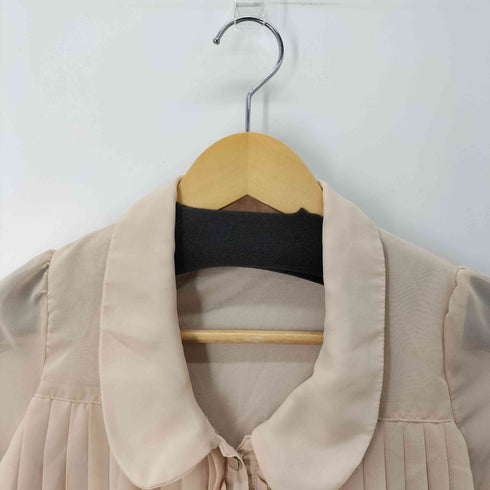 イング INGNI プリーツシアーシャツ 丸襟 レディース JPN:M