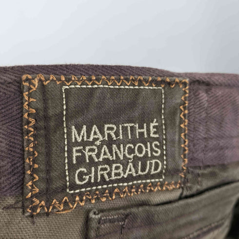 マリテフランソワジルボー MARITHE FRANCOIS GIRBAUD レザーベルト ブッシュパンツ メンズ L