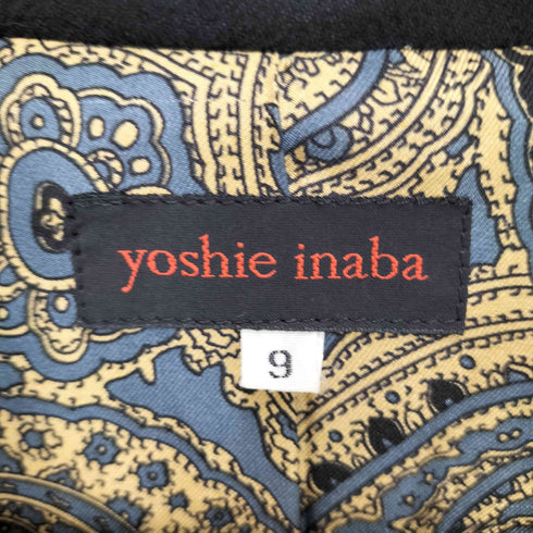 ヨシエイナバ YOSHIE INABA カシミヤ混テーラードジャケット レディース JPN:9号
