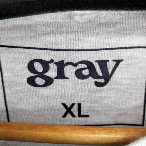 gray プリントクルーネックTシャツ レディース JPN:XL