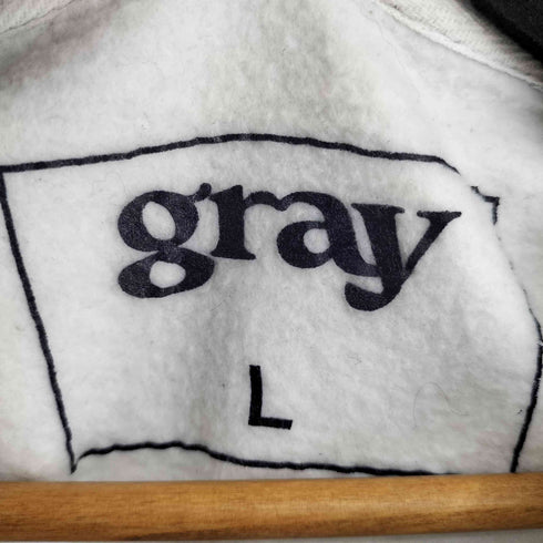 gray プリントクルーネックスウェット メンズ JPN:L