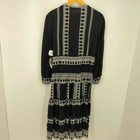 ザラ ZARA 22SS 刺繍 ロングワンピース レディース import:M