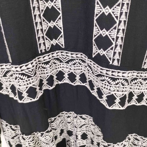 ザラ ZARA 22SS 刺繍 ロングワンピース レディース import:M