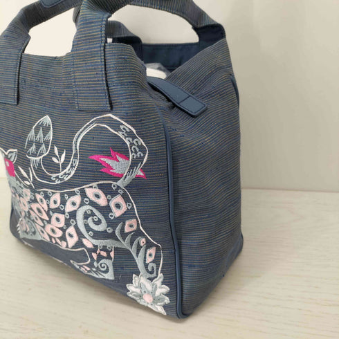 ジムトンプソン JIM THOMPSON アニマル刺繍ハンドバッグ レディース