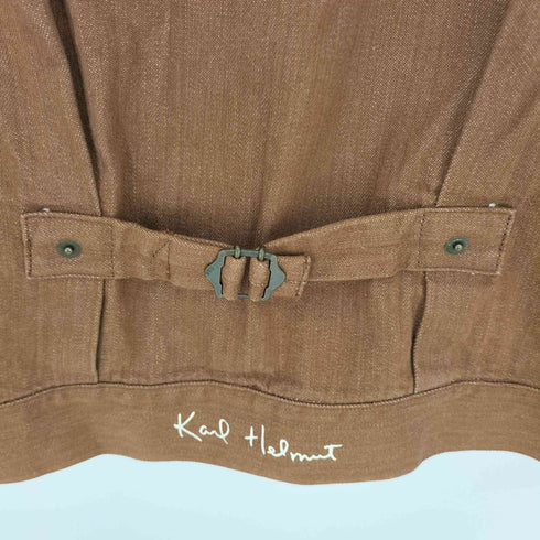 カールヘルム Karl Helmut ステッチ 刺繍 デニムジャケット カバーオール シンチバック メンズ