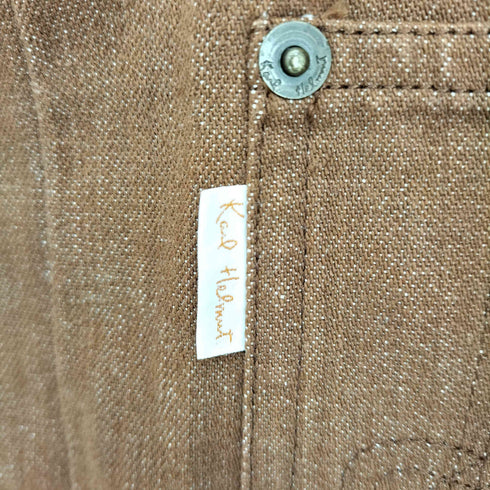 カールヘルム Karl Helmut ステッチ 刺繍 デニムジャケット カバーオール シンチバック メンズ