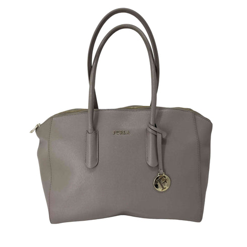 フルラ FURLA メタルロゴサッチェルバッグ レザートートバッグ レディース
