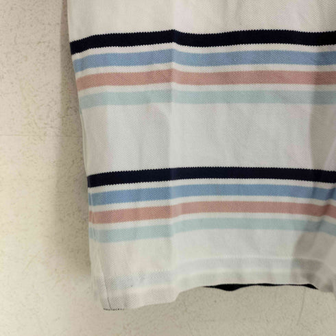 フレッドペリー FRED PERRY 鹿の子 ロゴ刺繍ボーダーS/S ポロシャツ メンズ JPN:S