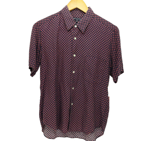 コムデギャルソンオム COMME des GARCONS HOMME 花柄 総柄 リネン混 ショートスリーブシャツ メンズ JPN:XS