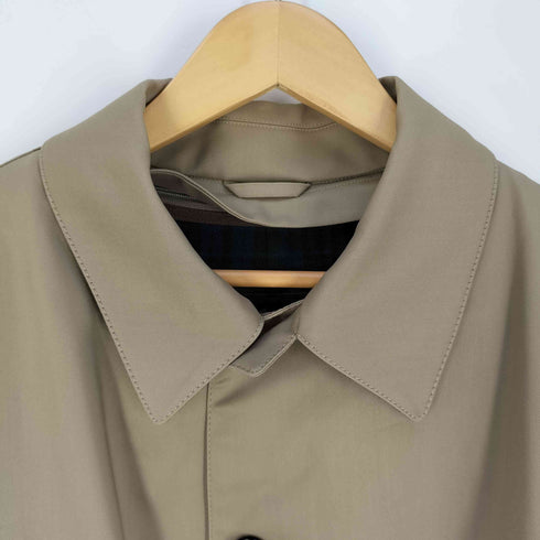 アクアスキュータム AQUASCUTUM チェックライナー付き ステンカラーコート メンズ LL