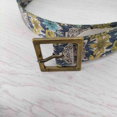 アーペーセー A.P.C. フランス製 総柄ベルト 花柄 虎柄 レディース 75/30