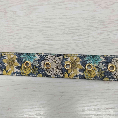 アーペーセー A.P.C. フランス製 総柄ベルト 花柄 虎柄 レディース 75/30