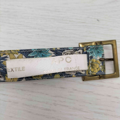 アーペーセー A.P.C. フランス製 総柄ベルト 花柄 虎柄 レディース 75/30