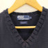 ポロバイラルフローレン Polo by RALPH LAUREN ポニー刺繍ロゴ Vネック コットンニットベスト メンズ import:M