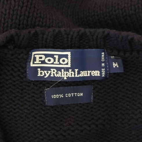 ポロバイラルフローレン Polo by RALPH LAUREN ポニー刺繍ロゴ Vネック コットンニットベスト メンズ import:M