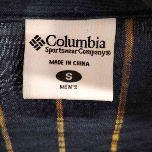 コロンビア Columbia ストライプ コットンリネンシャツ メンズ JPN:S