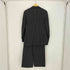 ポールスミスコレクション Paul Smith COLLECTION ストライプ 背抜き 2B リネン100 テーラードジャケット ボタンフライ ワイド スラックス セットアップ メンズ JPN:L