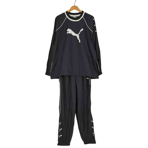 プーマ PUMA ヒットユニオン製 ナイロンプルオーバートップス パンツ セットアップ メンズ L