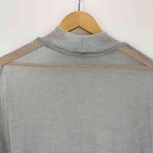 ザラ ZARA METALLIC MESH OVERSIZED TOP レディース import:M