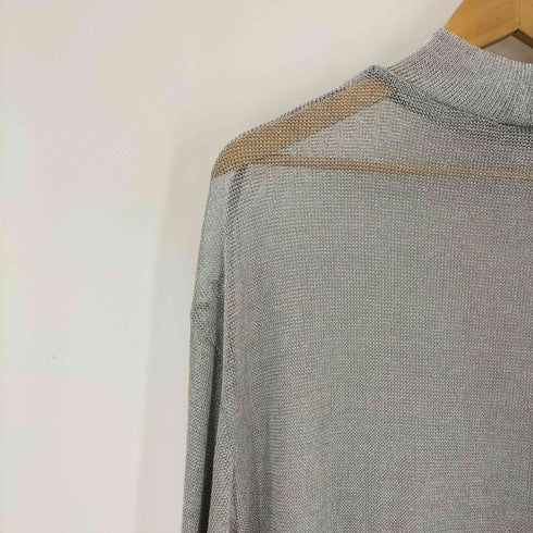 ザラ ZARA METALLIC MESH OVERSIZED TOP レディース import:M