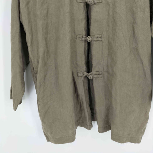 カンビオ CAMBIO Linen Long Length Loose China Shirts シャツ メンズ JPN:L