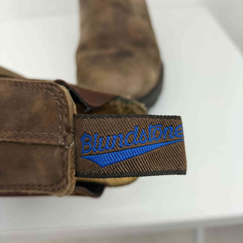 ブランドストーン Blundstone ラスティックブラウン サイドゴアヌバックブーツ メンズ 4 1/2 (24cm)