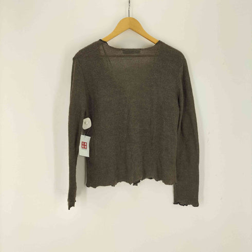 ザラ ZARA ROLLED EDGE KNIT CARDIGAN レディース import:M