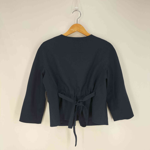 ティアラ Tiara 麻調ノーカラージャケット レディース JPN:2