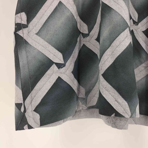イッセイミヤケメン ISSEY MIYAKE MEN 12AW グラデーション 総柄 プリーツ クルーネック Tシャツ メンズ JPN:2