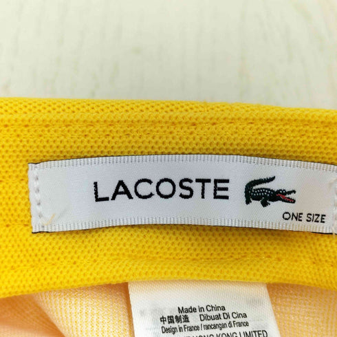 ラコステ LACOSTE 6パネルロゴパッチキャップ レディース ONE SIZE