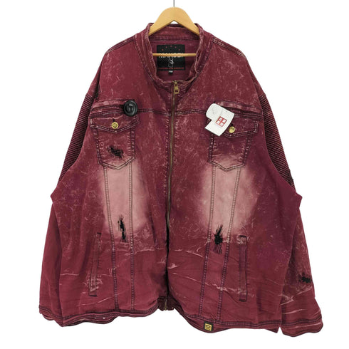 MAKOBI 製品染め レーシングジャケット メンズ 6XB
