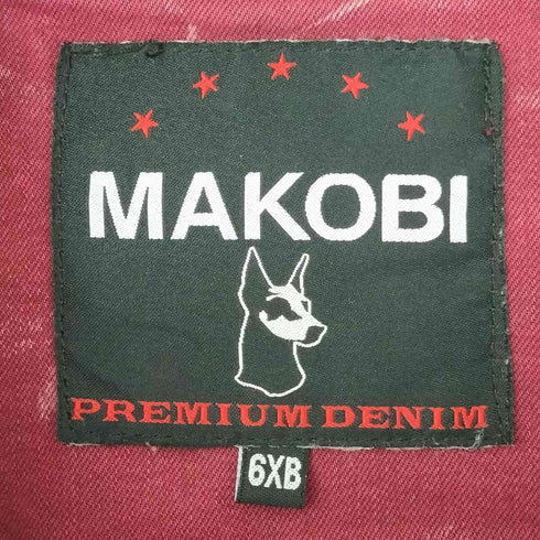 MAKOBI 製品染め レーシングジャケット メンズ 6XB