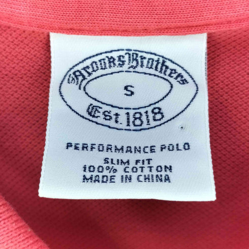 ブルックスブラザーズ BROOKS BROTHERS ワンポイント刺繍 鹿の子ポロシャツ メンズ import:S