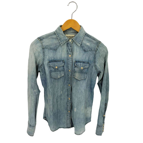 デニムアンドサプライ ラルフローレン DENIM & SUPPLY RALPH LAUREN デニムシャツ フラップポケット レディース import:XS