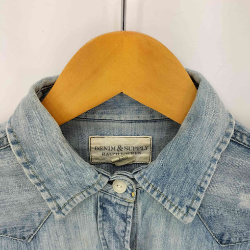 デニムアンドサプライ ラルフローレン DENIM & SUPPLY RALPH LAUREN デニムシャツ フラップポケット レディース import:XS