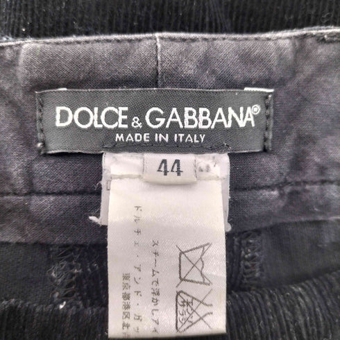 ドルチェアンドガッバーナ DOLCE&GABBANA イタリア製 1タック コーデュロイ テーパードパンツ コーズ メンズ 44