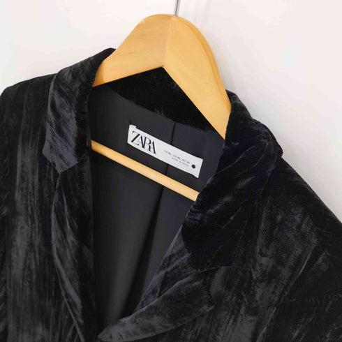 ザラ ZARA CRUSHED VELVET COAT レディース import:XL