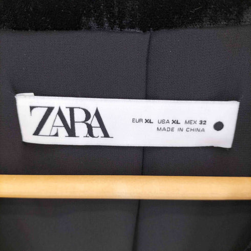 ザラ ZARA CRUSHED VELVET COAT レディース import:XL