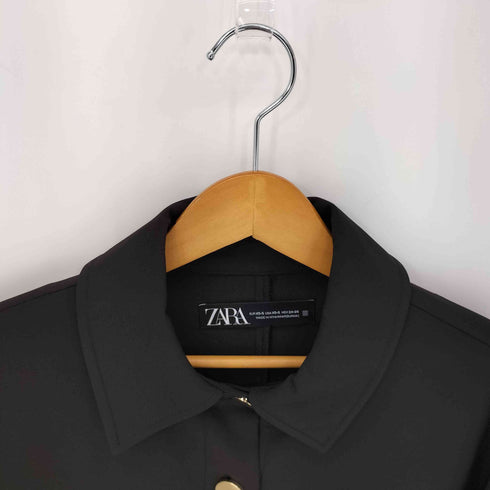 ザラ ZARA 金ボタンシャツブルゾン レディース import:XS