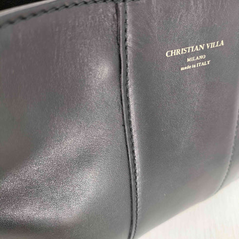 クリスチャンヴィラ CHRISTIAN VILLA イタリア製 2WAY レザーショルダーハンドバッグ レディース
