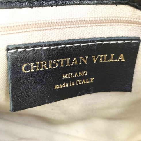 クリスチャンヴィラ CHRISTIAN VILLA イタリア製 2WAY レザーショルダーハンドバッグ レディース