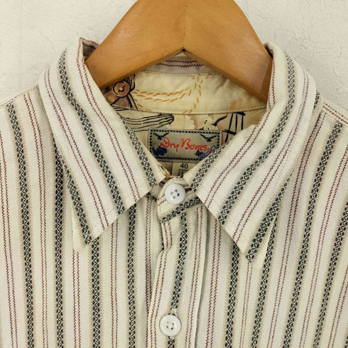 ドライボーンズ Dry Bones ストライプシャツ メンズ JPN:L