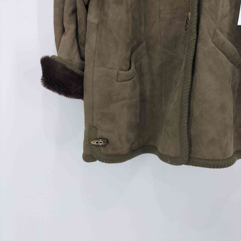 MADE IN ITALY レザーファーコート レディース