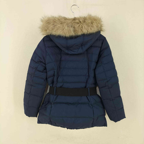 ローレンラルフローレン LAUREN RALPH LAUREN フェイクファー ウエストベルト ダウンジャケット レディース import:M