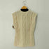 aran woollen mills ウール100% ケーブル編みニットベスト レディース JPN:L