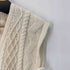 aran woollen mills ウール100% ケーブル編みニットベスト レディース JPN:L