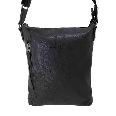 ムスタッシュ MOUSTACHE スクエアレザーショルダーバッグ シボ革 レディース