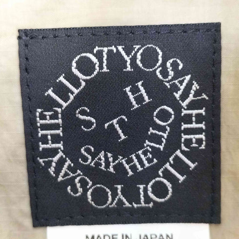 セイハロー SAYHELLO リップストップ ハーフジップ ナイロン プルオーバー メンズ JPN:M