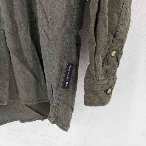 STRUCTURE シルク BDシャツ メンズ import:M